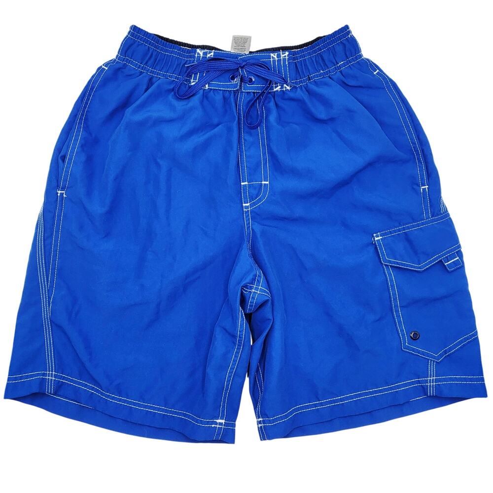 C9 by Champion Men's Size S Blue Swim Trunks Board Shorts Pockets Beach Surf
